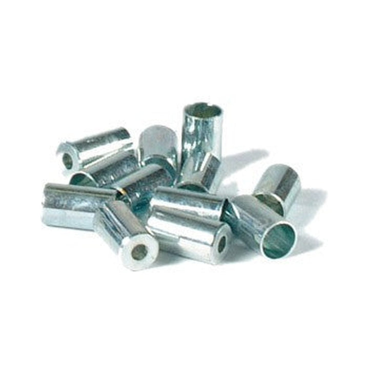 Endhülsen aus Stahl für Bremszughülle mit 5 mm Durchmesser, silber