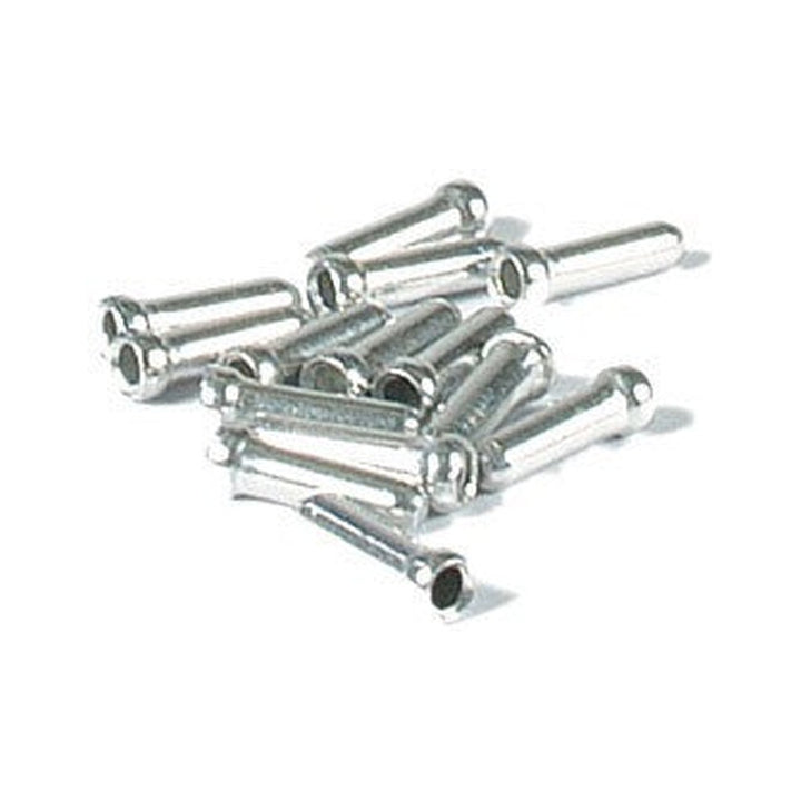 Endkappen aus Aluminium für Schalt- und Bremsinnenzüge, silber