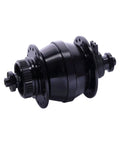 Schwarzer CONTEC Nabendynamo Powerhouse Hub 1 mit Center-Lock-Aufnahme und Hohlachse