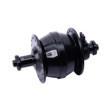 Schwarzer CONTEC Nabendynamo Powerhouse Hub 3 ohne Bremsscheibenaufnahme