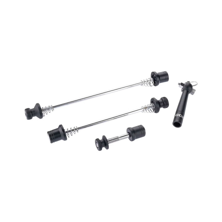 CONTEC Schnellspann-Set SQR Select + S mit zwei Achsen, Sattelstützenspanner und Sicherungshebel