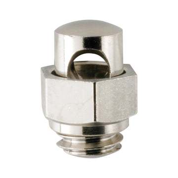 Vernickelter Messing-Strebenbolzen M6 mit Sechskantmutter für PVC-Schutzbleche