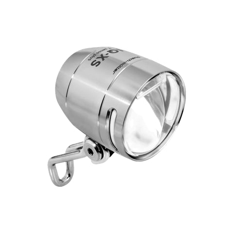 Scheinwerfer-LED B&M Lumotec IQ-XS-T SensoPlus, 70 Lux, Nabendynamo, silber