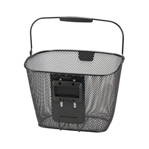 KLICKfix Uni Korb Plus von der Rückseite mit stufenlos höhenverstellbarer Adapterplatte