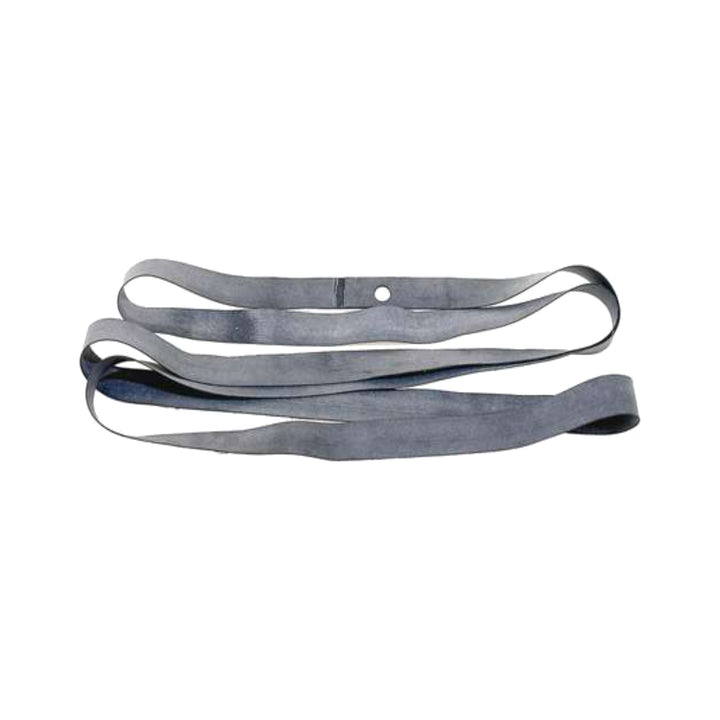 Aufgerolltes schwarzes Gummi-Felgenband mit vorgestanztem Ventilloch, 18 mm breit