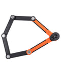 KRYPTONITE Evolution 790 Faltschloss geöffnet in Schwarz-Orange