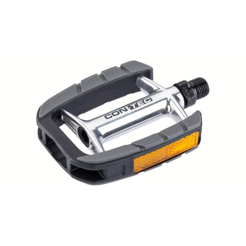 Pedale Contec "Boot", silber-schwarz