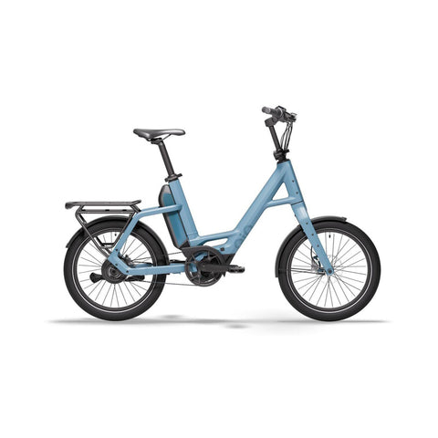QiO Compact PE 2026, retro blue matt, Seitenansicht