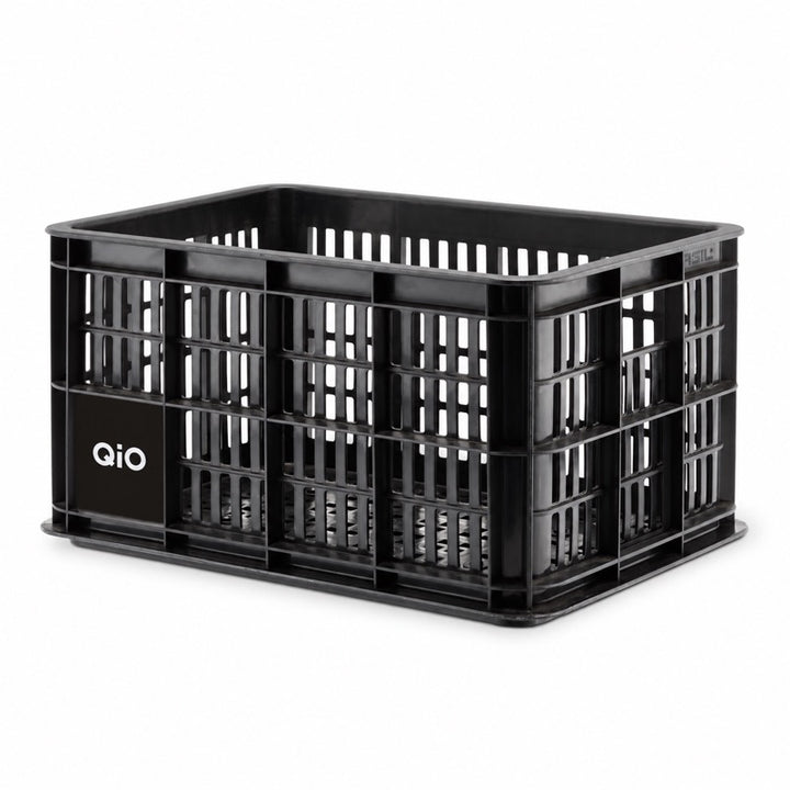 QiO Transportkiste Crate Box Fred, schwarz, mit MIK-2.0-Adapterplatte