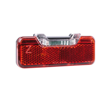 Ruecklicht-LED CONTEC TL-135 fuer Dynamo, Gepaecktraegermontage, schwarz mit rotem Glas