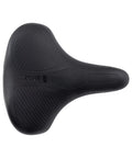 Fahrradsattel SELLE Bassano Volare City XXL, Unisex, schwarz, Draufsicht auf die breite Sitzfläche
