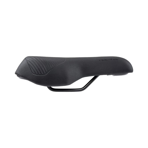 Fahrradsattel SELLE Bassano Volare Trekking, Damen, schwarz, Seitenprofil mit CrMo-Gestell