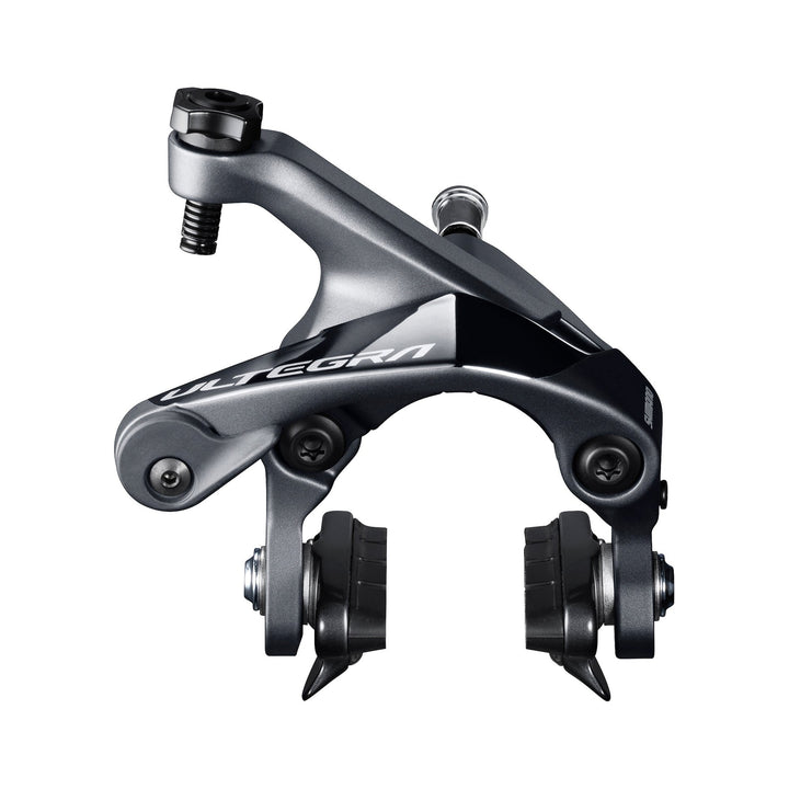 Seitenzugbremse Shimano Ultegra BR-R8000, Frontansicht mit R55C4-Bremsbelägen