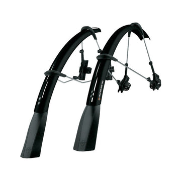 Schwarzes Schutzblechpaar SKS Raceblade Pro mit zweigelenkiger Schnellbefestigung