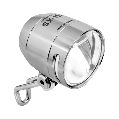 Scheinwerfer-LED B&M Lumotec IQ-XS-T SensoPlus, 70 Lux, Nabendynamo, silber