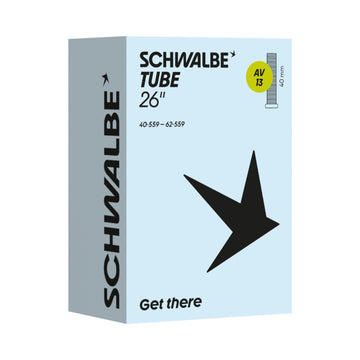 Fahrradschlauch Schwalbe Nr. 13, 26 Zoll, Autoventil 40 mm, Verpackung