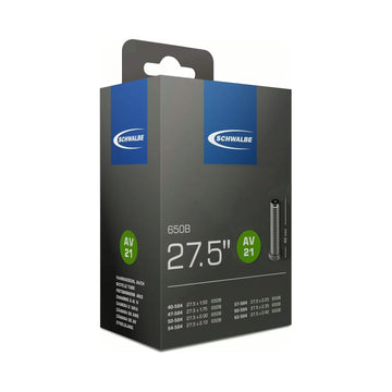 Fahrradschlauch Schwalbe Nr. 21, 27,5 Zoll, Autoventil 40 mm, Verpackung