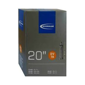 Fahrradschlauch Schwalbe Nr. 7A, 20 Zoll, Dunlopventil 32 mm, Verpackung