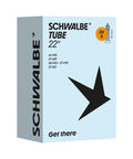 Fahrradschlauch Schwalbe Nr. 8, 22 Zoll, Dunlopventil 32 mm, Verpackung