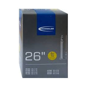 Fahrradschlauch Schwalbe Nr. 13, 26 Zoll, Sclaverandventil 60 mm, Verpackung