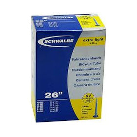 Fahrradschlauch Schwalbe Nr. 14, 26 Zoll, Sclaverandventil 60 mm, Verpackung