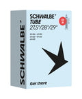 Fahrradschlauch Schwalbe Nr. 19, 27,5 bis 29 Zoll, Sclaverandventil 40 mm, Verpackung