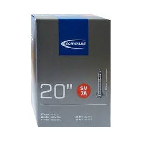 Fahrradschlauch Schwalbe Nr. 7A, 20 Zoll, Sclaverandventil 40 mm, Verpackung