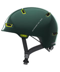 Fahrradhelm ABUS Scraper 3.0 ACE, Urban-Helm mit LED-Rücklicht, ivy green, Seitenansicht