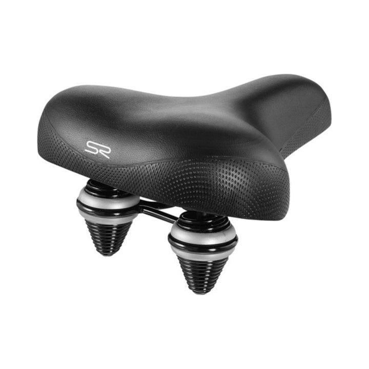 Fahrradsattel Selle Royal Classic Unisex, Komfortsattel mit Clip für Sattelrücklicht, schwarz