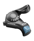 Shimano Daumenschalthebel Tourney SL-TX30 in Schwarz mit Ganganzeige, 6-fach, für rechts