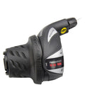 Shimano Drehgriffschalter Tourney RS36 in Schwarz mit Ganganzeige, 3-fach, für links