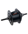 Schwarze Shimano Nexus Inter-7 Getriebenabe SG-C3001-7R mit 36 Speichenlöchern und Vollachse
