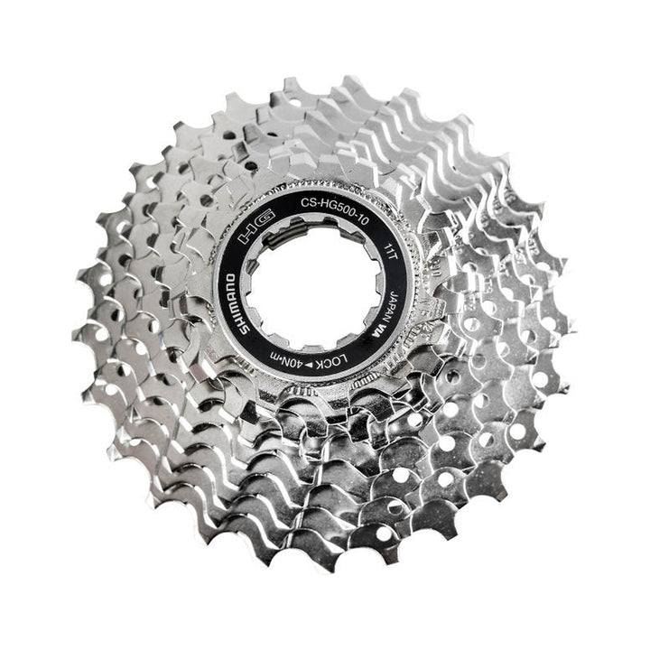 Kassette Shimano CS-HG 500 mit zehn Ritzeln von 11 bis 25 Zähnen