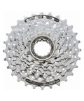 Kassette Shimano CS-HG 51 mit acht Ritzeln von 11 bis 28 Zähnen, silber