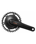 Schwarze Einfach-Kurbelgarnitur Shimano Nexus FC-C6000 mit 38 Zähnen für Nabenschaltung