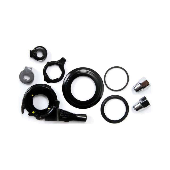 Shimano Schalteinheit CJ-NX10 mit Hutmuttern, Sprengring, Sicherungsscheiben und Staubkappen