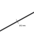 Speiche Niro Alpina "F1" 2,0 - 278mm lang, schwarz