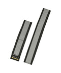 Schwarzes Reflexband WOWOW Velcra mit Klettverschluss, Satz à zwei Stück