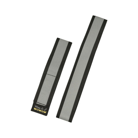 Schwarzes Reflexband WOWOW Velcra mit Klettverschluss, Satz à zwei Stück