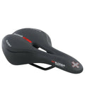 Fahrradsattel Wittkop Medicus TWIN 4.0, Unisex, Gelpolsterung, schwarz