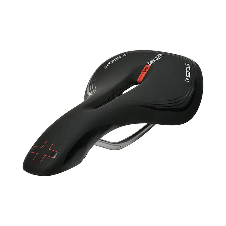 Fahrradsattel Wittkop Medicus TWIN 7.0, Unisex, Gelpolsterung, schwarz