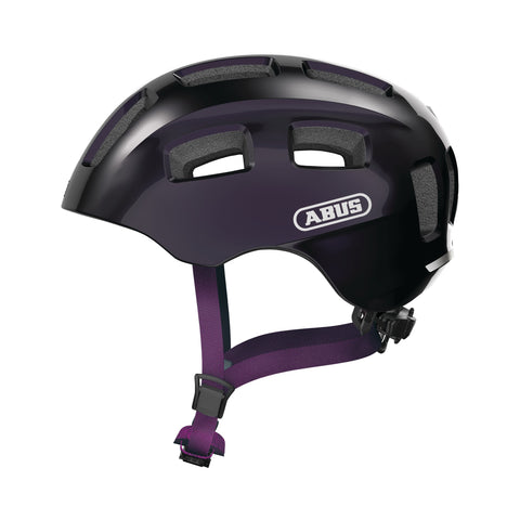 Fahrradhelm ABUS Youn-I 2.0, Kinderhelm, In-Mold, black violet