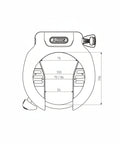 ABUS Pro Amparo 4750S NR Rahmenschloss Montage Hinterbau