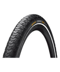 Fahrradreifen Continental Contact Plus, schwarz mit Reflexstreifen