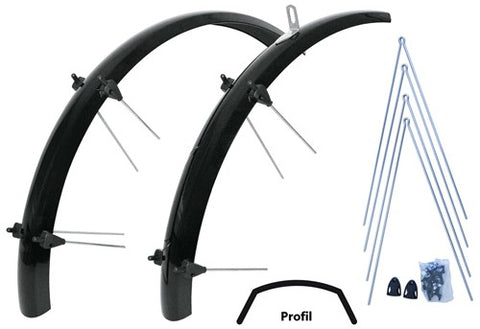 schutzbleche kunststoff Schutzbleche 28 Zoll Dirtfox-Cycleparts Kunststoff 45mm, schwarz – Fahrradschmiede.Berlin